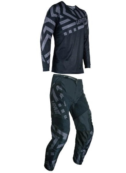 Leatt 3.5 Ride Kit Mini 2024 Stealth комплект детский, мотоштаны + джерси Leatt 3.5 Ride Kit Mini 2024 Stealth комплект детский, мотоштаны + джерси