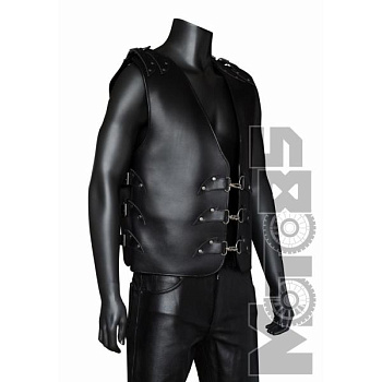 First V709 Жилет мужской клубный кожа 4мм, XS-3XL.