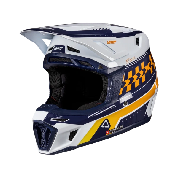 Leatt Kit Moto 8.5 V26 Orange шлем кроссовый + Velocity 5.5 мотоочки