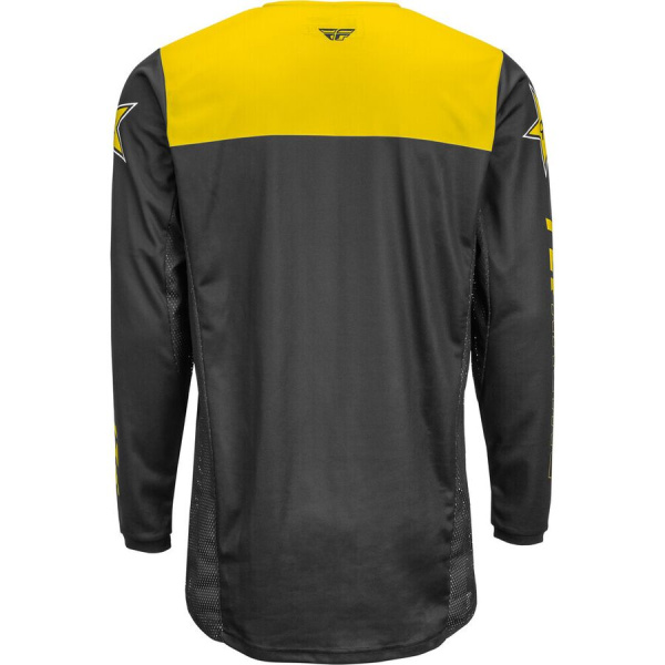 Fly Racing Kinetic Rockstar 2021 джерси, желто-черный Fly Racing Kinetic Rockstar 2021 джерси, желто-черный