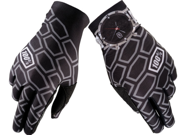 100% Celium мотоперчатки, черный