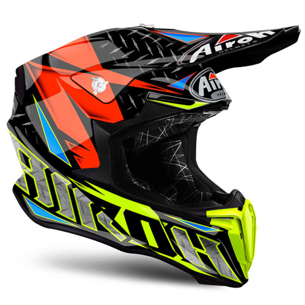 Airoh Twist Iron шлем внедорожный, черно-желто-оранжевый