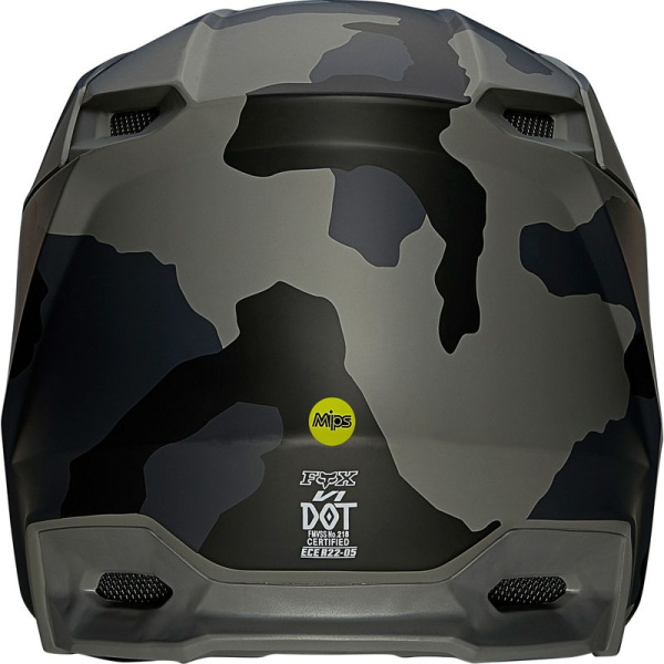 Fox Racing V1 Trev 2022 Black Camo шлем кроссовый
