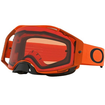 Oakley Airbrake Moto Prizm MX мотоочки оранжево-черный, бронзовая линза (OO7046-A4)