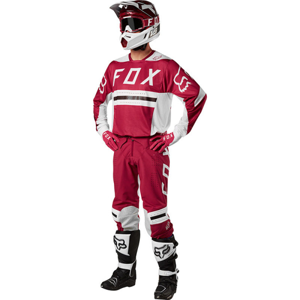 Fox Racing Flexair Preest джерси, темно-красно-белый