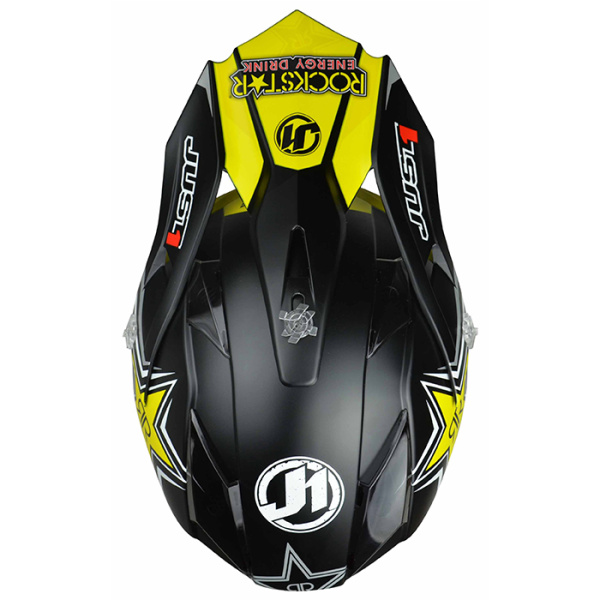 Just1 J32 Pro Rockstar 2.0 шлем кроссовый, черно-желтый
