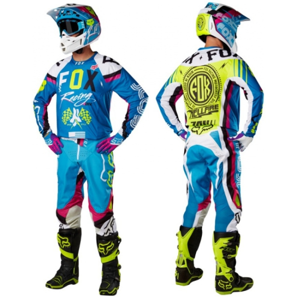 Fox Racing 360 Rohr 2017 комплект, бело-голубой Fox Racing 360 Rohr 2017 комплект, бело-голубой