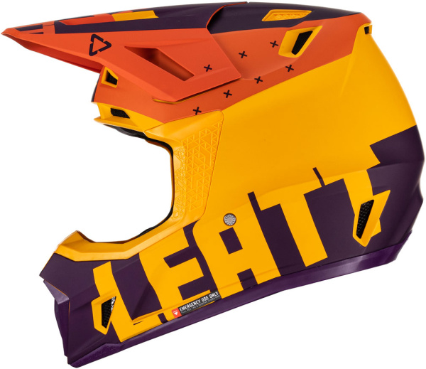 Leatt Kit Moto 7.5 V23 Indigo шлем кроссовый + Velocity 4.5 мотоочки