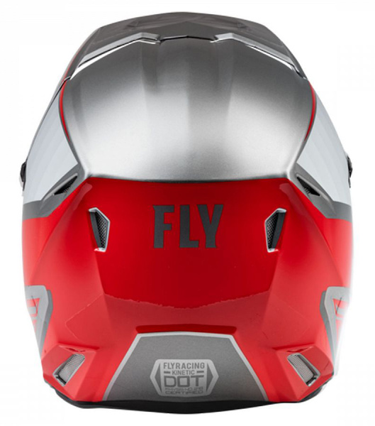 Fly Racing Kinetic Drift шлем кроссовый, серо-красный