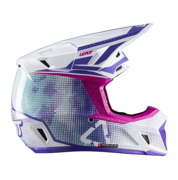 Leatt Kit Moto 7.5 V26 Purple шлем кроссовый + Velocity 4.5 мотоочки