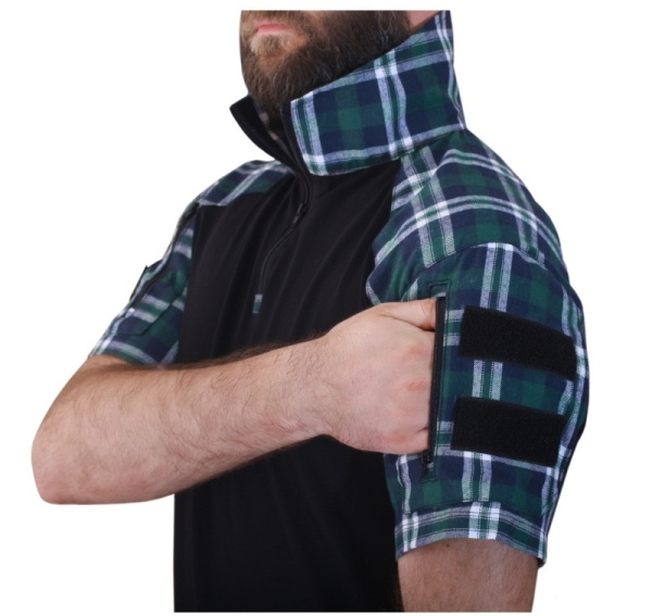 Phoenix Scout рубашка с коротким рукавом в клетку, зеленый