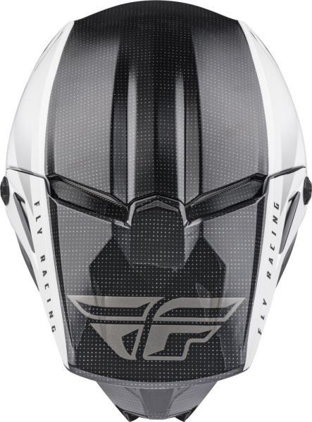 Fly Racing Kinetic Straight Edge шлем кроссовый, черно-белый Fly Racing Kinetic Straight Edge шлем кроссовый, черно-белый