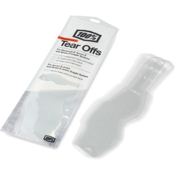 100% RC2/AC2/ST2 Standard Tear-Offs отрывные пленки (20 шт) 100% RC2/AC2/ST2 Standard Tear-Offs отрывные пленки (20 шт)