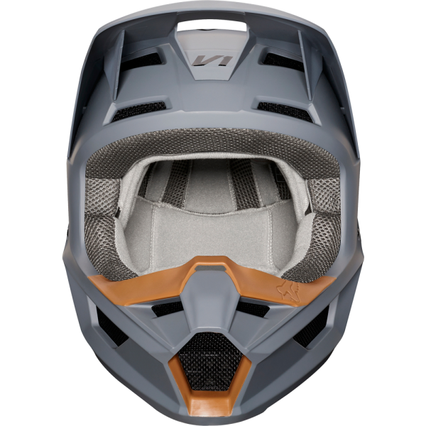 Fox Racing V1 Matte 2019 шлем кроссовый, серый