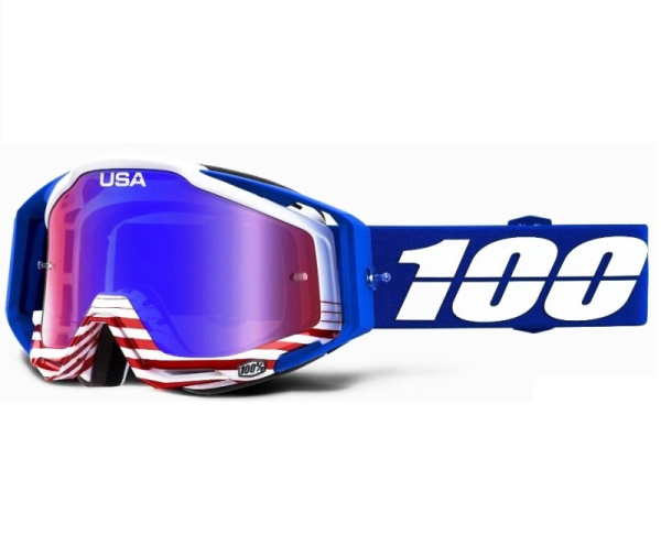 100% Racecraft Anthem Mirror Red Blue Lens мотоочки