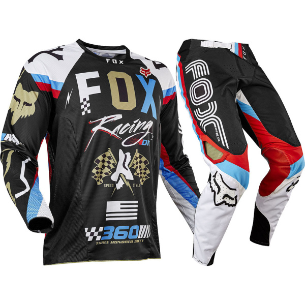 Fox Racing 360 Rohr 2017 комплект, черно-красно-белый Fox Racing 360 Rohr 2017 комплект, черно-красно-белый