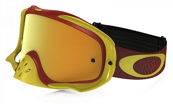 Oakley Crowbar Shockwave 24K Iridium мотоочки, красно-желтый, желтая линза