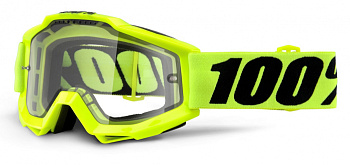 100% Accuri Enduro Fluo Yellow Clear Dual Lens мотоочки