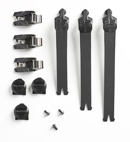 Fox Comp 2019 Strap Kit/Buckle/Pass стрепы к мотоботам с застежками, черный (3 шт.)