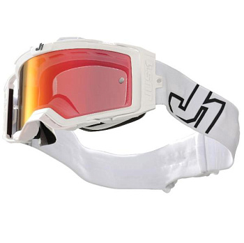 Just1 Nerve Absolute White мотоочки, красная линза