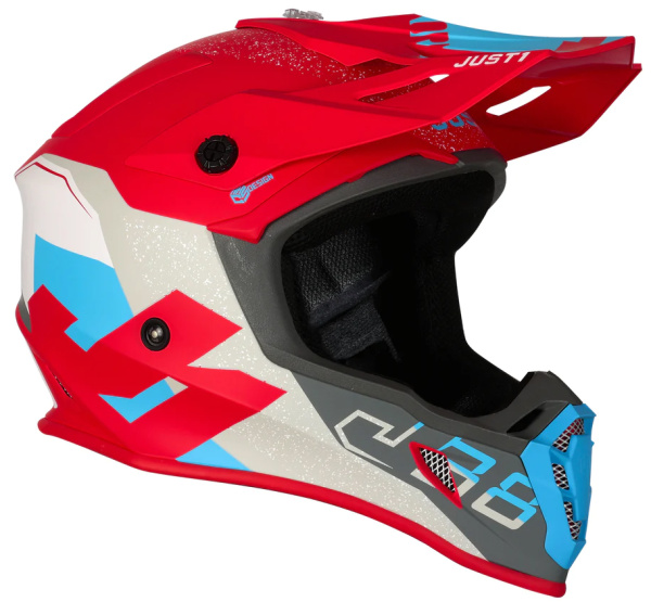 Just1 J38 Korner шлем кроссовый, сине-красный