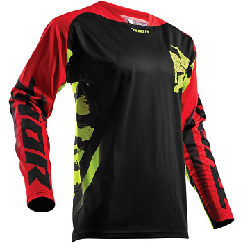 Thor Fuse Rampant джерси, черно-красный