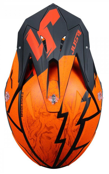 Just1 J39 Poseidon Fluo Orange Red Black шлем кроссовый Just1 J39 Poseidon Fluo Orange Red Black шлем кроссовый