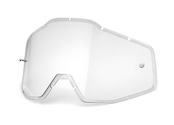 100% Racecraft/Accuri/Strata Anti-Fog Injected Clear линза