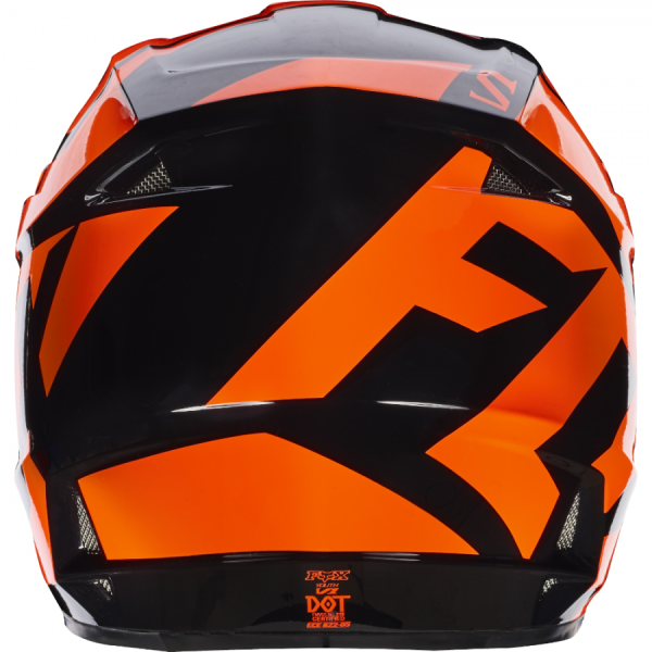 Fox Racing V1 Race 2017 Youth шлем подростковый, черно-оранжевый