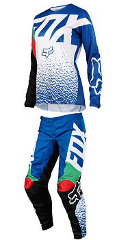 Fox Racing 180 Womens 2018 комплект женский, сине-белый
