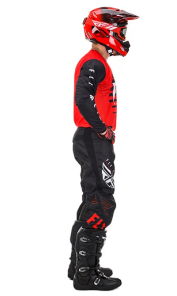 Fly Racing Kinetic K220 2020 комплект, красно-бело-черный Fly Racing Kinetic K220 2020 комплект, красно-бело-черный