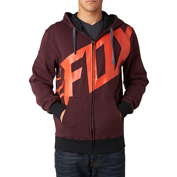 Fox Tainted Zip Fleece толстовка, коричневый