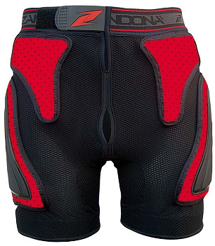 Zandona Cross Shorts Pro защитные шорты, черно красный