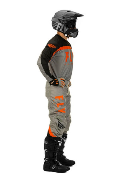 Fly Racing F-16 2020 комплект подростковый, серо-оранжево-черный Fly Racing F-16 2020 комплект подростковый, серо-оранжево-черный