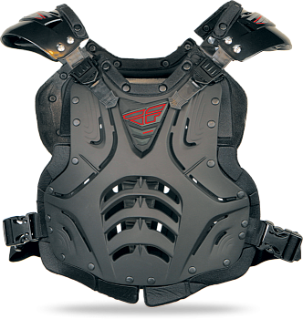 Fly Racing Convertible 2 панцирь с плечами, черный матовый