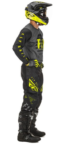 Fly Racing Kinetic K220 2020 комплект, серо-черно-салатовый Fly Racing Kinetic K220 2020 комплект, серо-черно-салатовый