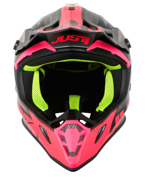 Just1 J38 Blade шлем кроссовый, розово-черный