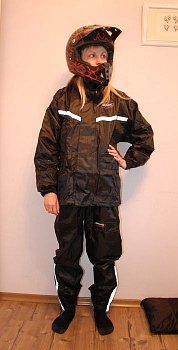 Spark дождевик слитный унисекс, черный