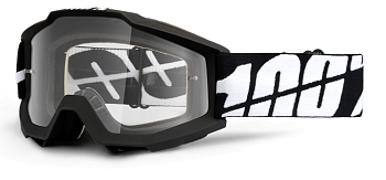 100% Accuri Black Tornado Clear Lens мотоочки