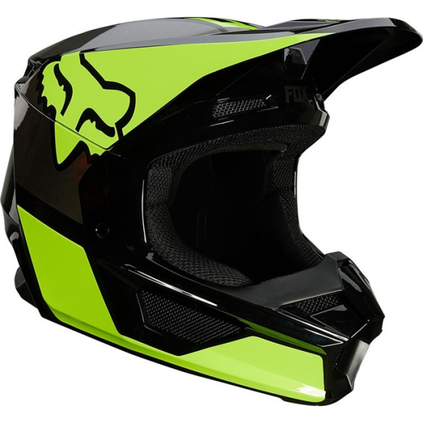 Fox Racing V1 Revn Flow Yellow шлем кроссовый Fox Racing V1 Revn Flow Yellow шлем кроссовый