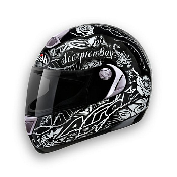 Airoh Aster-X Scorpion Bay шлем интеграл, черно-белый