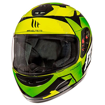MT Thunder Kid Torn шлем интеграл детский, зелено-желтый (б/у) MT Thunder Kid Torn шлем интеграл детский, зелено-желтый (б/у)