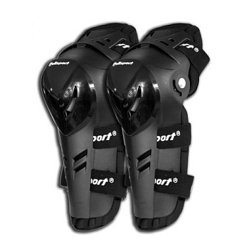 Polisport наколенники подростковые, налокотники взрослые, черный