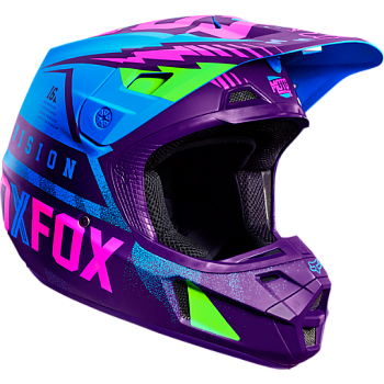 Fox Racing V2 Vicious Special шлем кроссовый, фиолетово-синий
