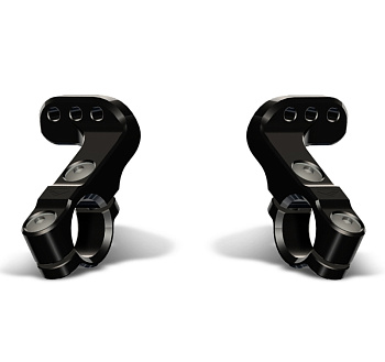 Cycra CRM Ultra комплект крепежа для руля 7/8" 22мм, черный