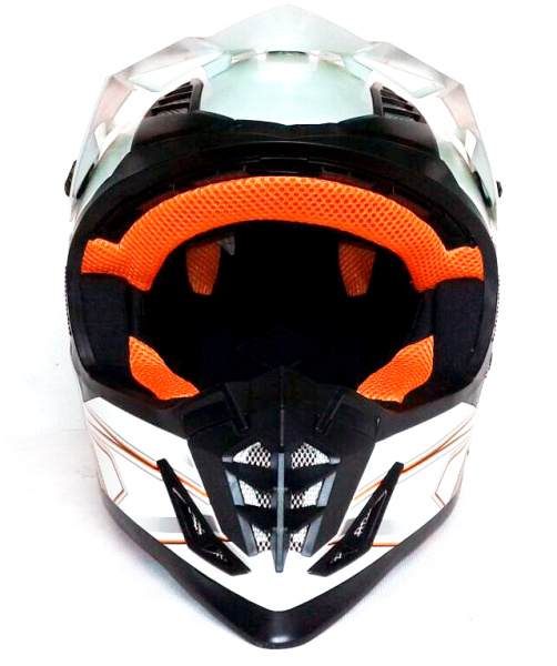 Ataki SC-16 Rift шлем кроссовый, бело-оранжевый