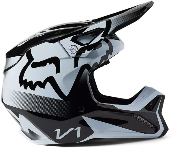 Fox Racing V1 Leed Black/White шлем кроссовый
