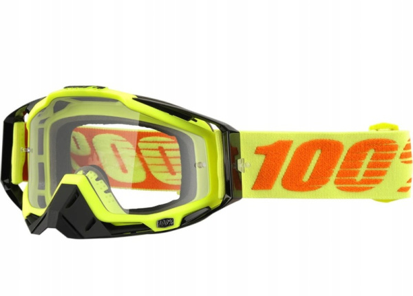 100% Racecraft Attack Yellow Clear Lens мотоочки