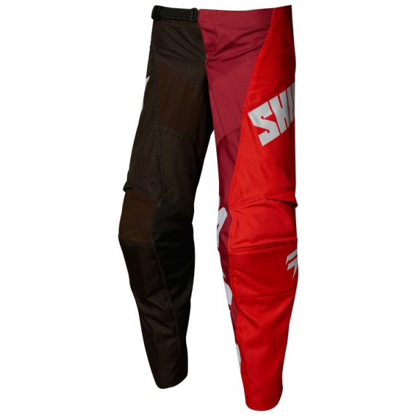 Shift White Tarmac Youth 2018 мотоштаны подростковые, красно-черный