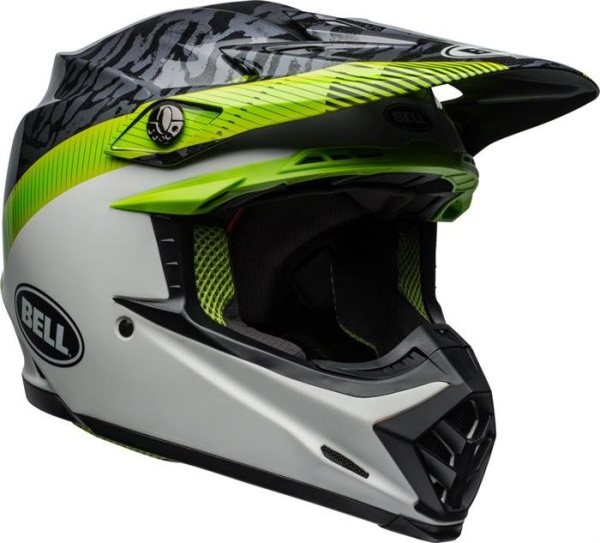 Bell Moto-9 Mips Chief шлем кроссовый, салатово-серый